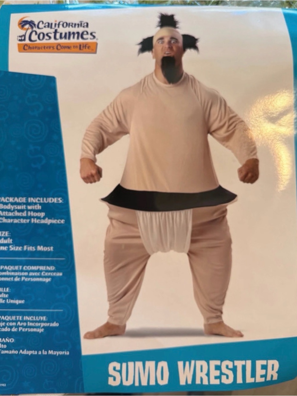 California Costumes Beige and Black Sumo Wrestler Adult Costume, one size